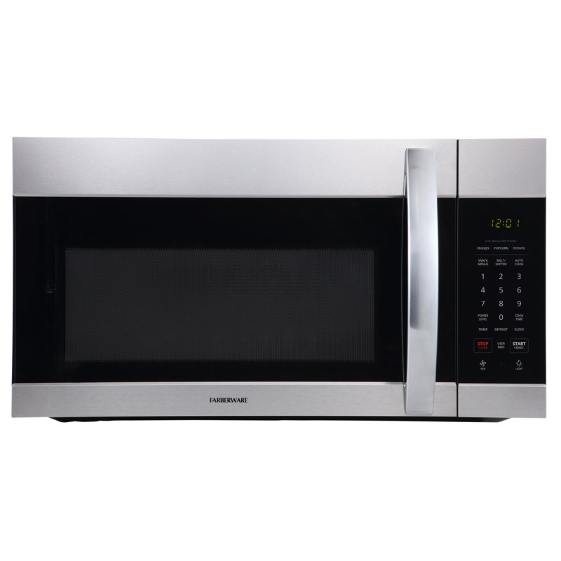 Farberware 1.7 Cubic Feet Over-The-Range Microwave, Stainless Steel
