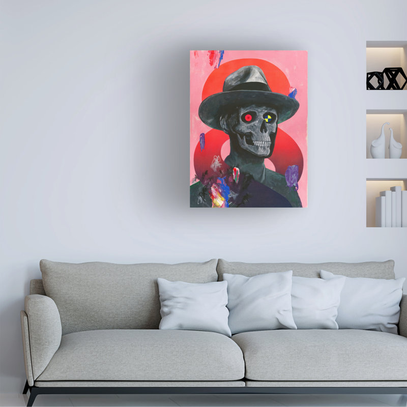 Art sur toile, "Famous quand mort", H 19 po x l 14 po