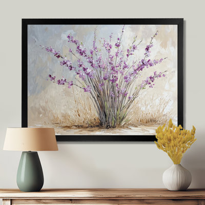 Bouquet de lavande minimaliste - art mural lavande