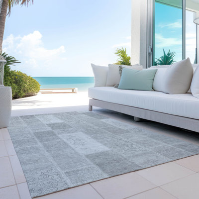 Tapis intérieur / extérieur Kaylani avec envers antidérapant