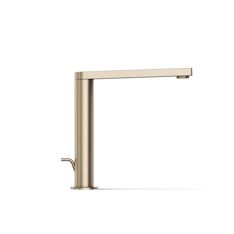 Single-Handle Bathroom Faucet with Drain Assembly, Vibrant Brushed Bronze
