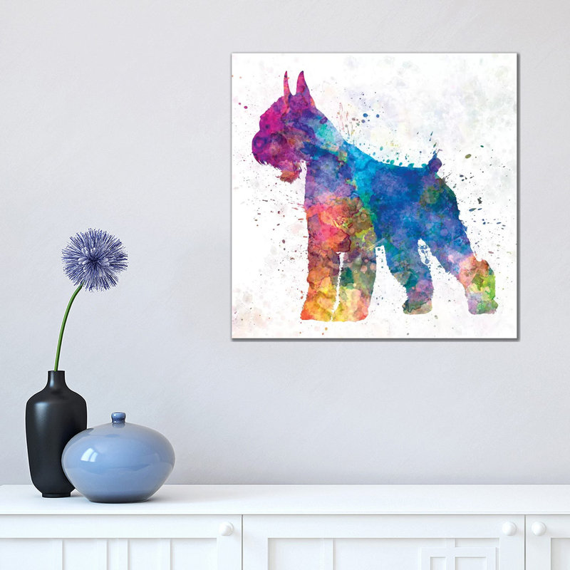 Giant Schnauzer I by Paul Rommer - Wrapped Canvas Painting, 45.72 cm H x 45.72 cm W x 1.91 cm D