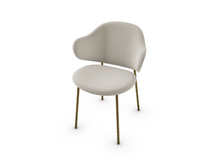 Holly Chairs, Matt Bronze, Venice Hemp