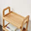 Table de bout en chêne massif 25,6 po avec tablettes-1042254441-1042254455