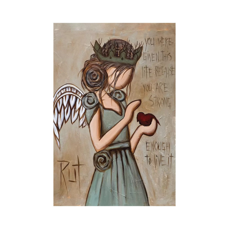 Strong Enough - Painting Print on Canvas, Wrapped Canvas, 66.04 cm H x 45.72 cm W x 1.91 cm D
