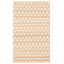 Tapis ivoire / beige / gris en laine tissé à plat à la main Canwick