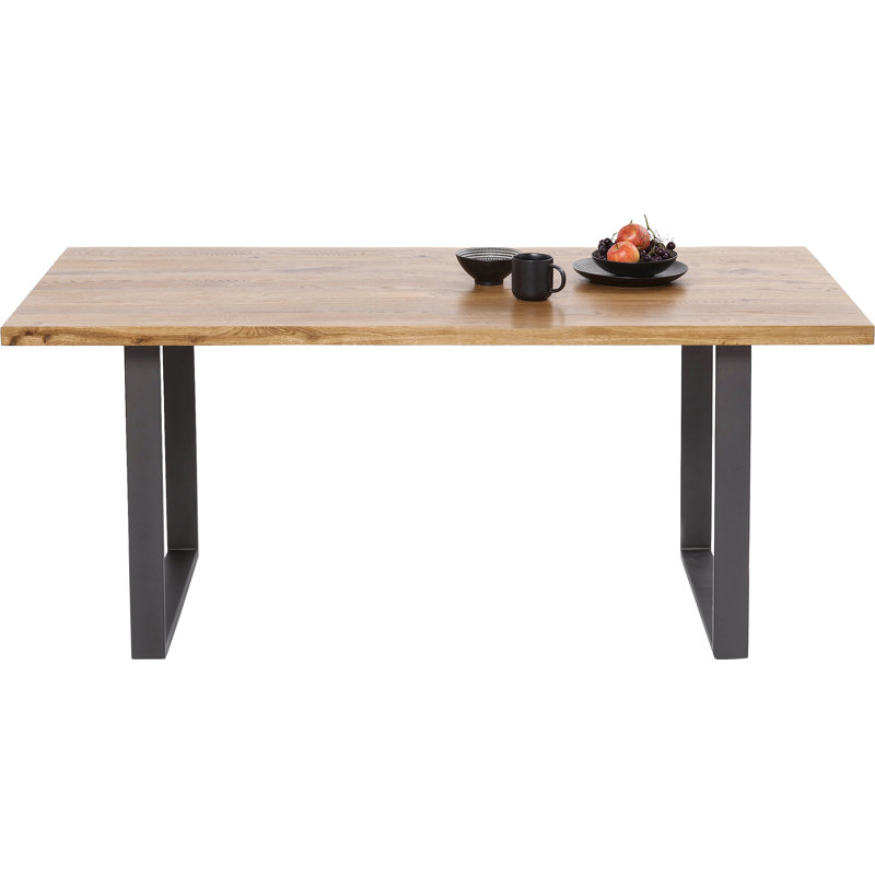 Table Jackie Oak, 76cm H x 160cm L x 80cm W, Black