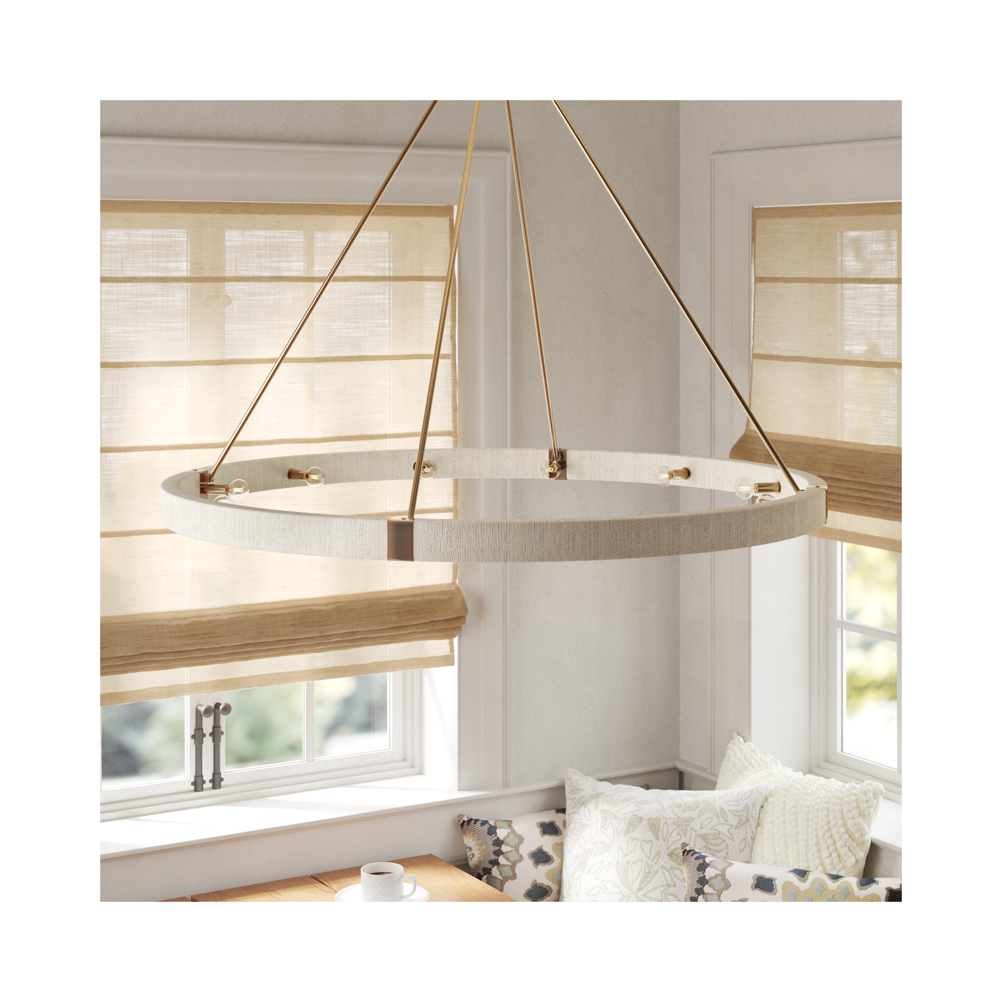 Dorrin Metal Dimmable Chandelier, 40" H x 47.75" W