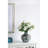 Blue and Brown Reactive Glazed Accent Vase
