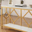 70.87 " W Marble Top Console Table