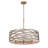 Red Barrel Studio® Lingyi - 6 Light Pendant In Ashen Gold Finish