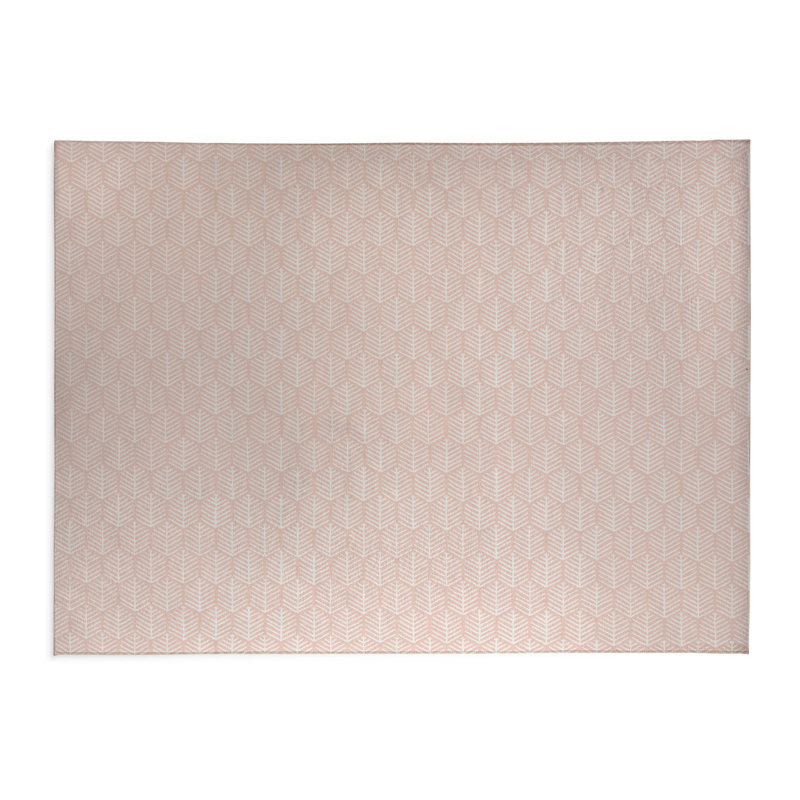 Tapis de bureau léger Stitch Patch, L 3 pi x L 2 pi, Rose