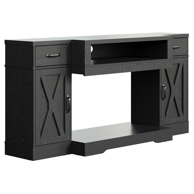 65" Large TV Stand, Black