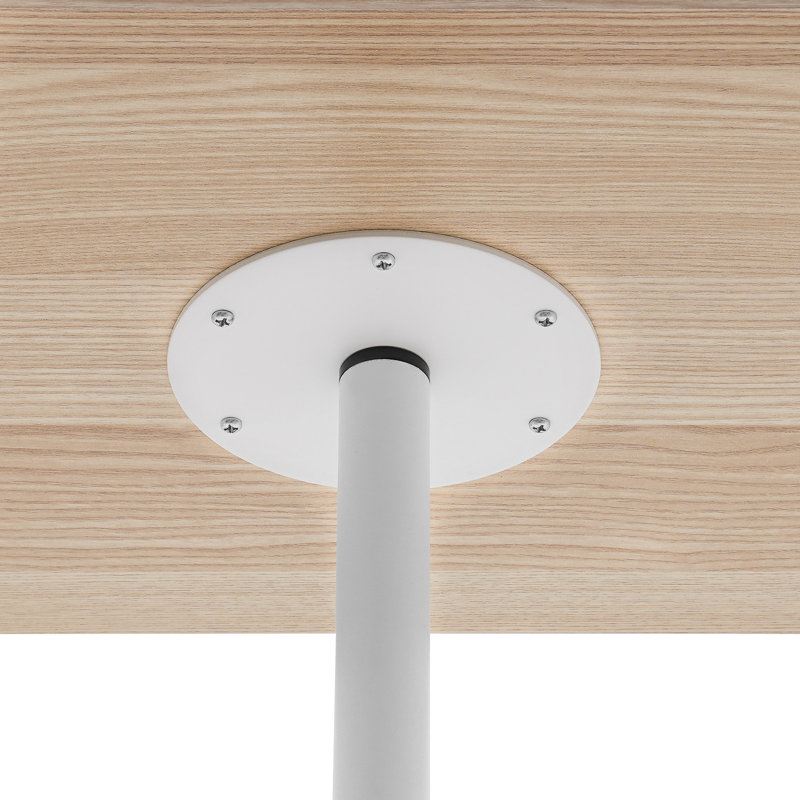 Support pour ordinateur portable, Blanc, Jaune clair