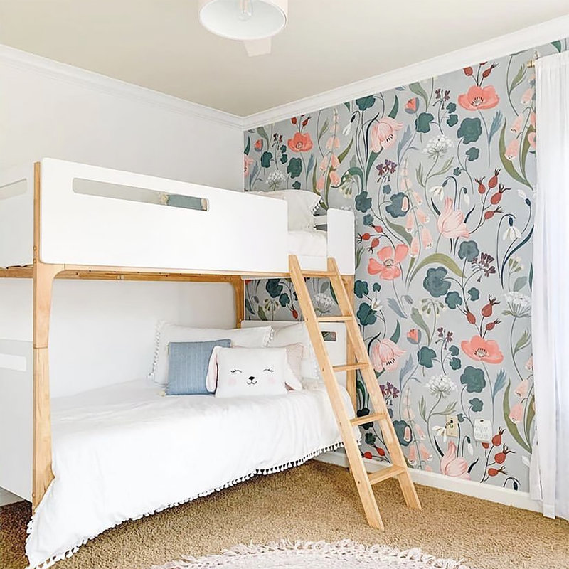 Floral Wallpaper by Kelsey Garrity Riley, Non-Pasted