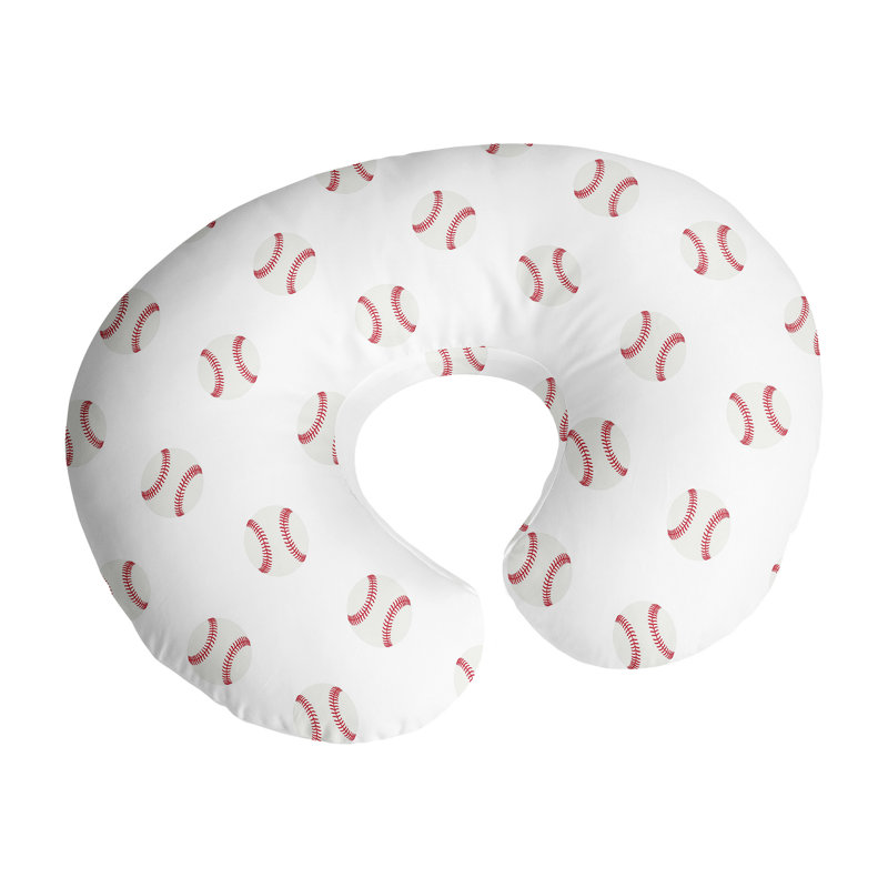 Housse de coussin d'allaitement Baseball Patch par Sweet Jojo Designs
