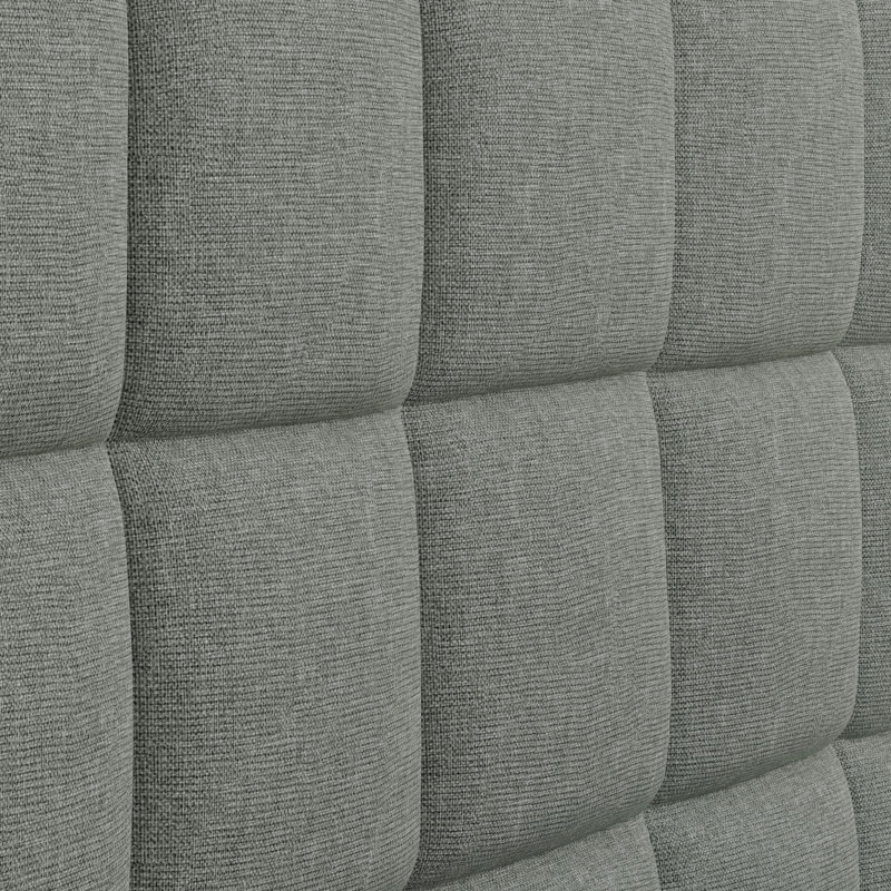 Barthmaier Upholstered Headboard, Twin, Light Gray