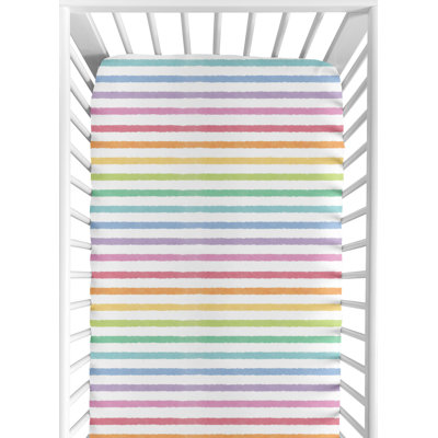 Drap-housse pour lit de bébé Rainbow