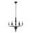 6 - Light Black Candle Chandelier