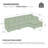 4-Piece 113'' Reversible Modern Upholstered L-Shape Sectional Sofa With Ottoman- Premium Fabric-763621462