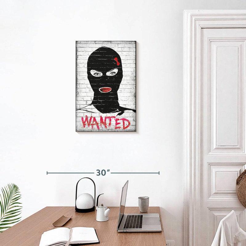 Wanted Chic Robber, 24" H x 16" W