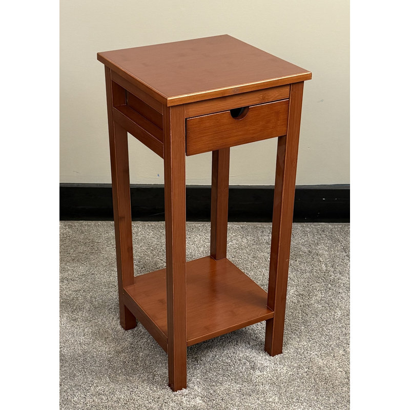 Table de bout avec rangement Alfie-Thomas, Mahogany