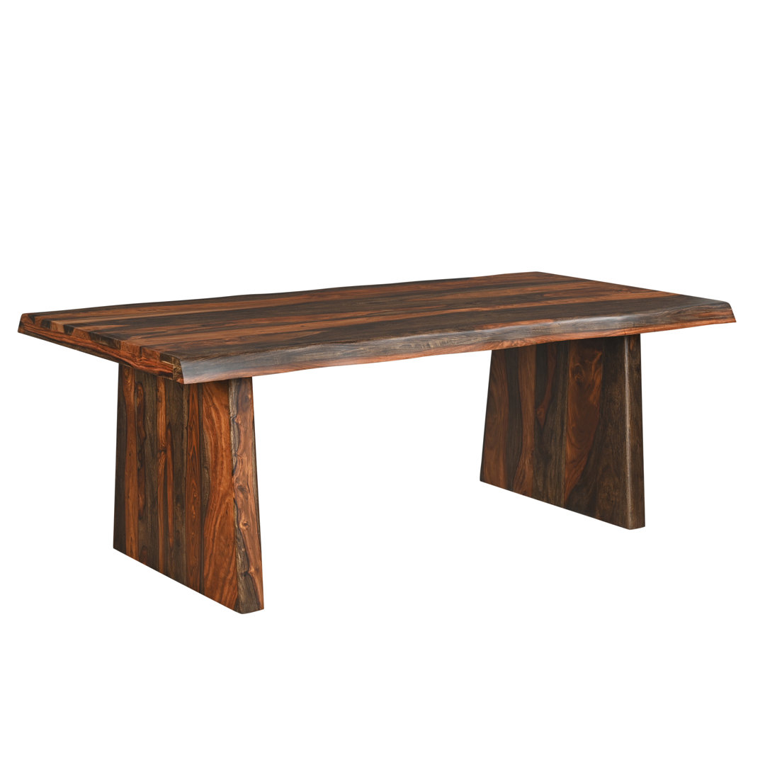 Chaliyah Solid Wood Dining Table Millwood Pines