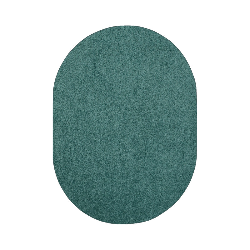 Tapis rond rond vert Melby, Ovale 6 pi x 8 pi