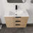 Jexby 30" Single Wall Mounted Bathroom Vanity with White Resin Sink Top-1669459897
