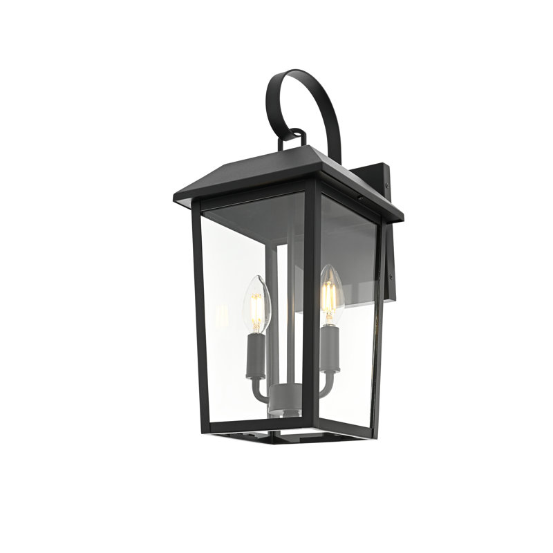 Nilles 8 inch Outdoor Wall Sconce in Black