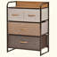 Commode de rangement autoportante, tour de rangement à 3 niveaux, unité de rangement chic