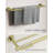 Radius 4-Piece Bathroom Hardware Set in Brushed Gold-126538048