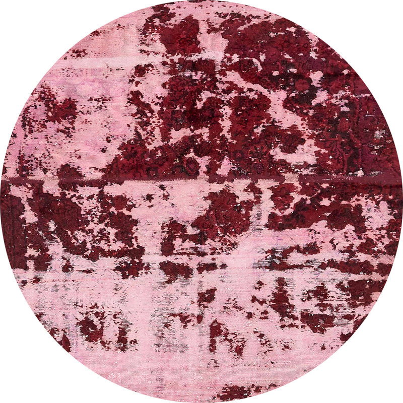 Abstract Indoor Rug, Round 4'