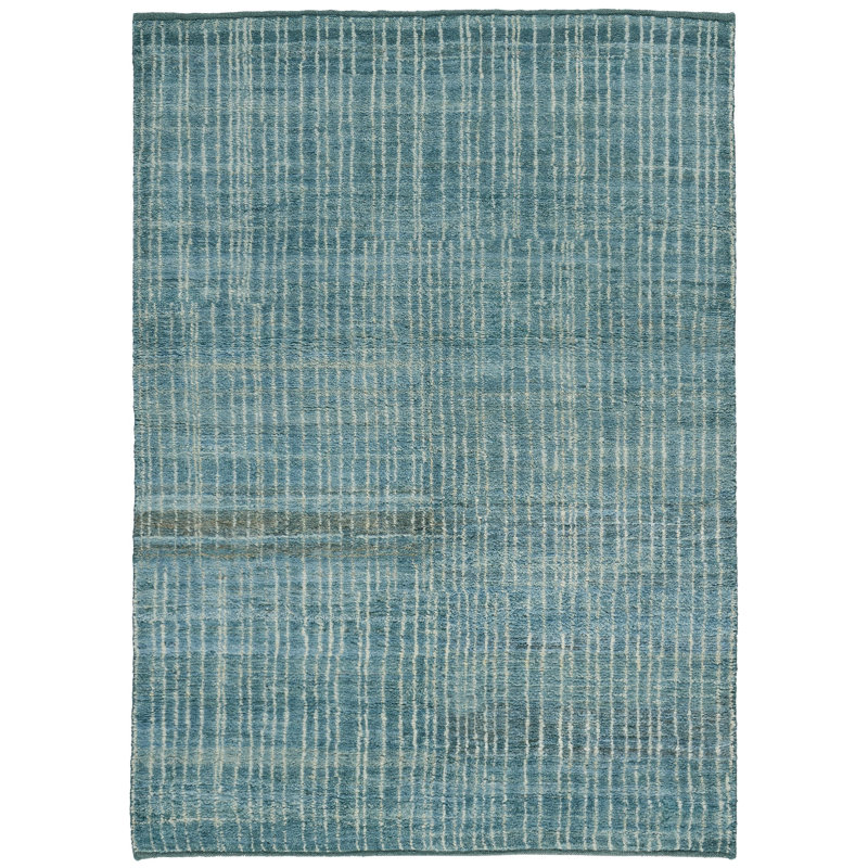 Pinstripe Aqua 4X6