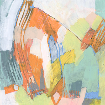 Candied Sherbet I by Jennifer Goldberger - Wrapped Canvas Painting
