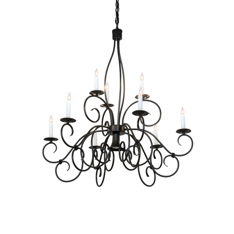 Lustre 10 lumières à deux niveaux Opress