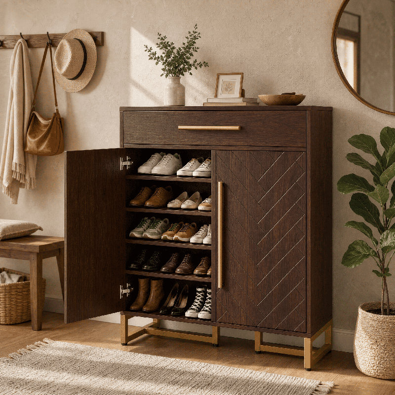 Armoire de rangement 31,5 po Mid-Century
