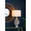 Lampe de table avec abat-jour tambour et base en marbre D15 x 29,3 po (assemblage de l'abat-jour requis)