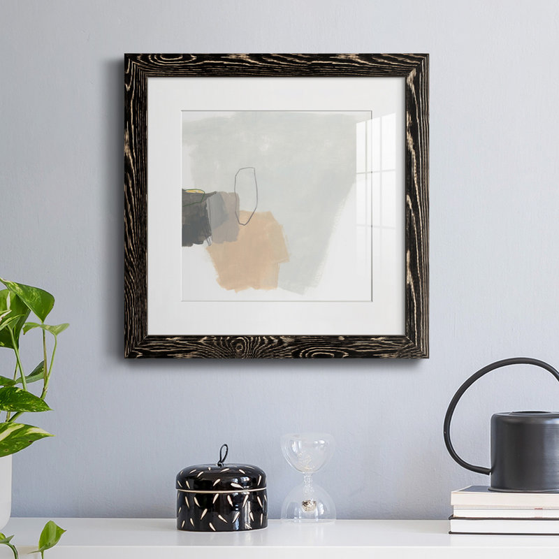 Impression encadrée Tilt VII-Premium - prête à être accrochée, Papier encadré noir vieilli, H 35,5 po x l 35,5 po x P 1,5 po