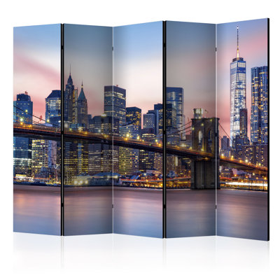 Clignancourt Solid Wood Folding Room Divider