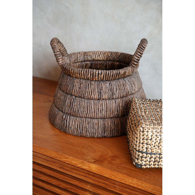 17 Stories Banana Leaf Decorative Basket