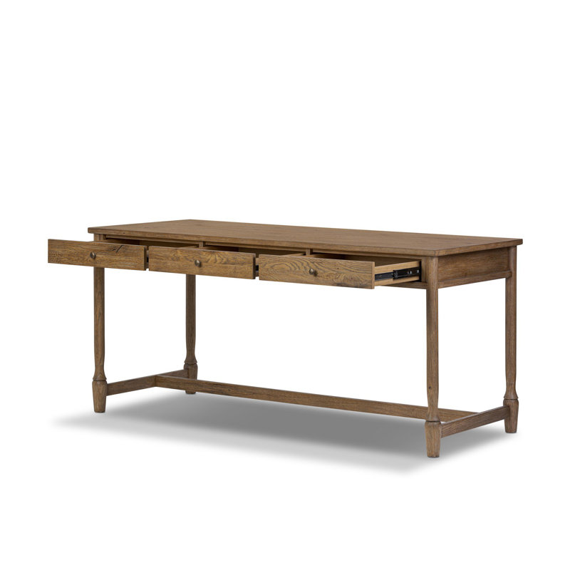 Bari Desk-Weathered Oak, Weathered Oak