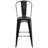 Angelean 24" High Distressed Metal Indoor-Outdoor Counter Height Stool - Back-1736821943-1683327245