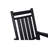 Adult Porch Rocking Chair, Black Wood-Texture Outdoor, All Weather Fortified, Ergonomic , Widened , 300Lbs Capacity Resilient,