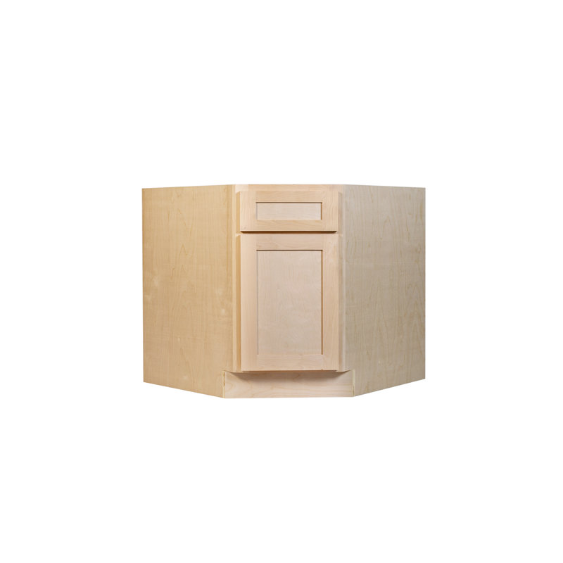 Unfinished Shaker Diagonal Corner Sink Base Cabinet - BCSF36