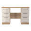 Borgeson 6 Drawer Kneehole Desk (Ready Assembled)-818806908