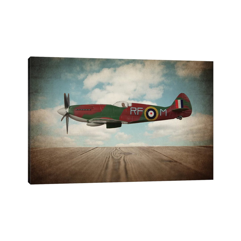 Spitfire - Print on Canvas, Wrapped Canvas, 101.6 cm H x 66.04 cm W x 1.91 cm D