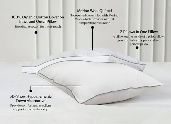 Buy Best Organic Cotton Filled Pillow
