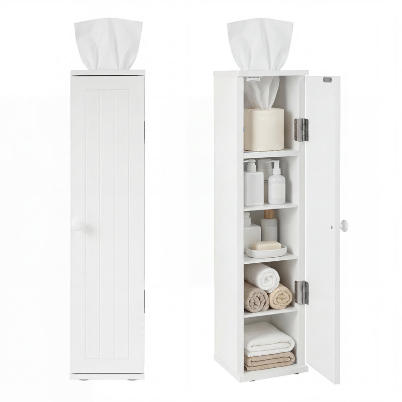 Rumanah Freestanding Linen Cabinet
