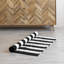 Striped Cecelia | 3' x 5' | Black & White